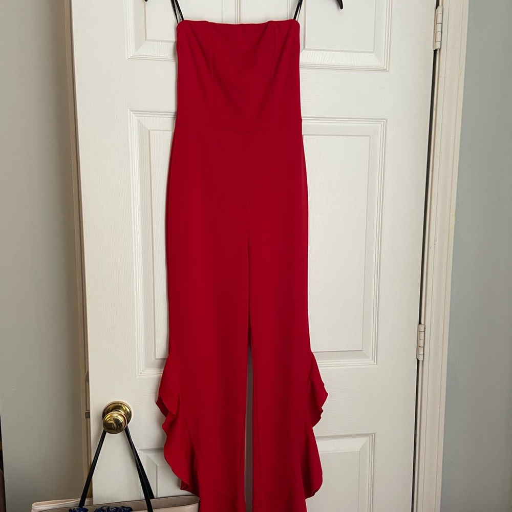 Lulu’s red jumpsuit